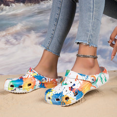 Women's Hollow Out Clogs Lightweight Closed Toe Slip On Shoes