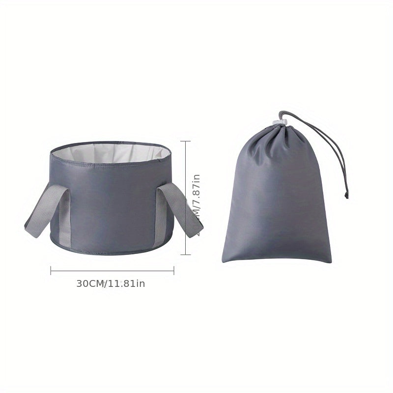 Portable Foldable Foot Bath Basin with Handles for Outdoor Travel & Camping