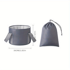 Portable Foldable Foot Bath Basin with Handles for Outdoor Travel & Camping
