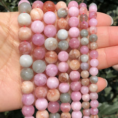 6 8 10MM Alxa Macaron Jades Stone Beads