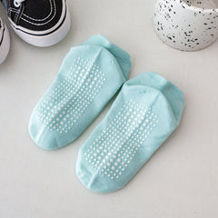 6pcs Boys Solid Anti Slip Dispensing Socks