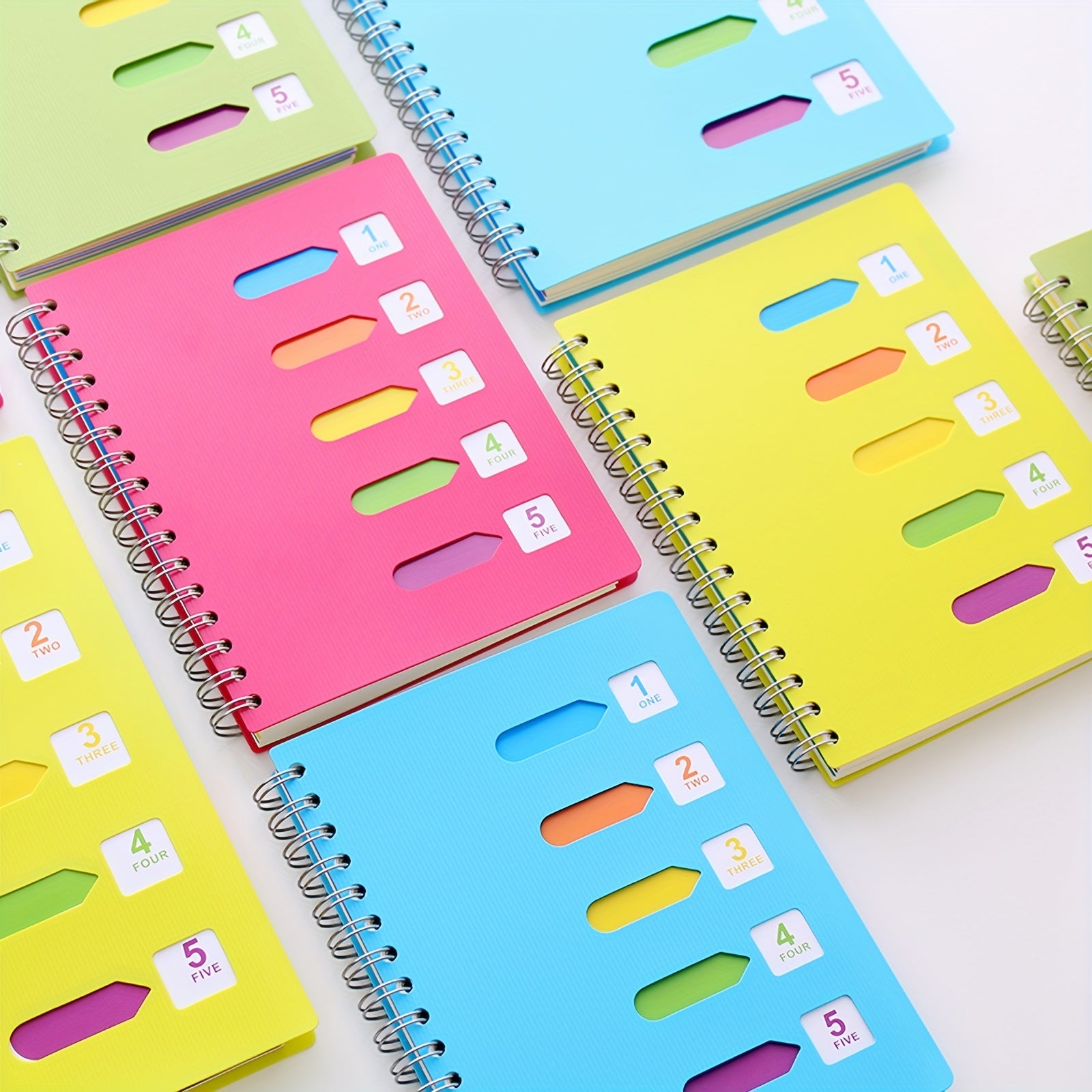 Cmdex Coil Notebook Spiral Thickened PP Office Classification