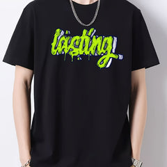 Men's Crew Neck Vintage T Shirt Loose Casual Top for Spring Summer
