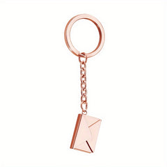 Custom Text Envelope Wallet Key Chain for Men