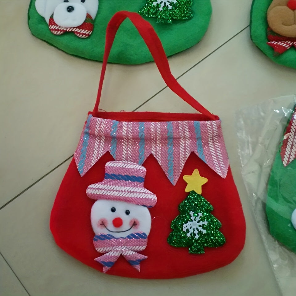 Christmas Candy Wrapping Bag Gift Packaging Elf Deer Snowman Party Decor
