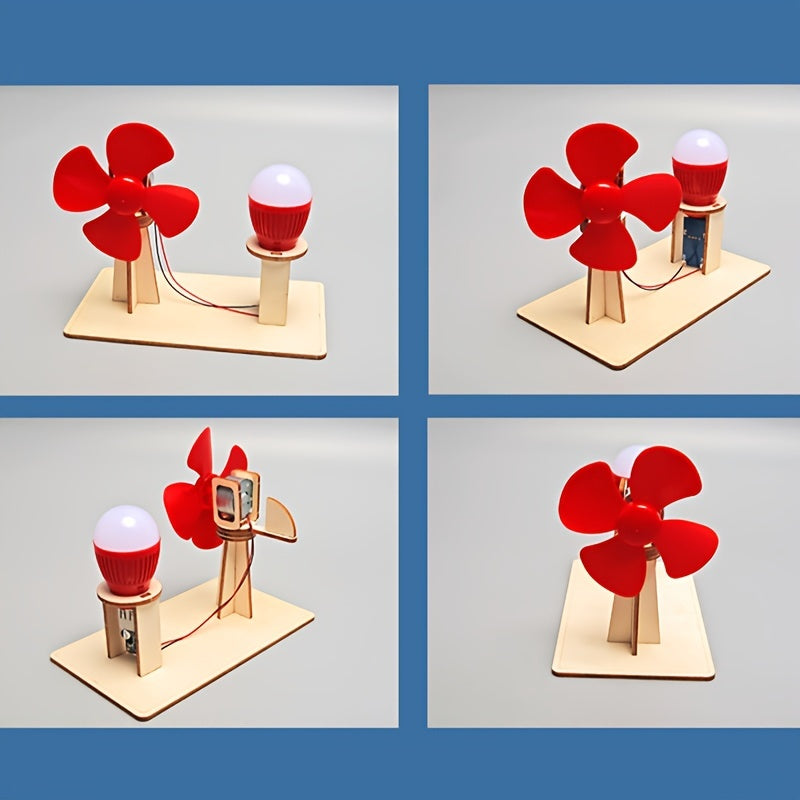 Mini Wind Turbine Science Experiment Kit DIY Toy
