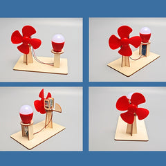 Mini Wind Turbine Science Experiment Kit DIY Toy