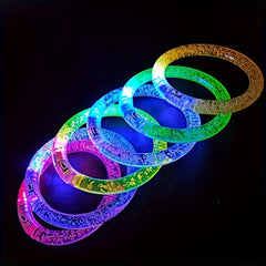 Colorful Acrylic Luminous Bracelets, Ideal for Parties & Concerts