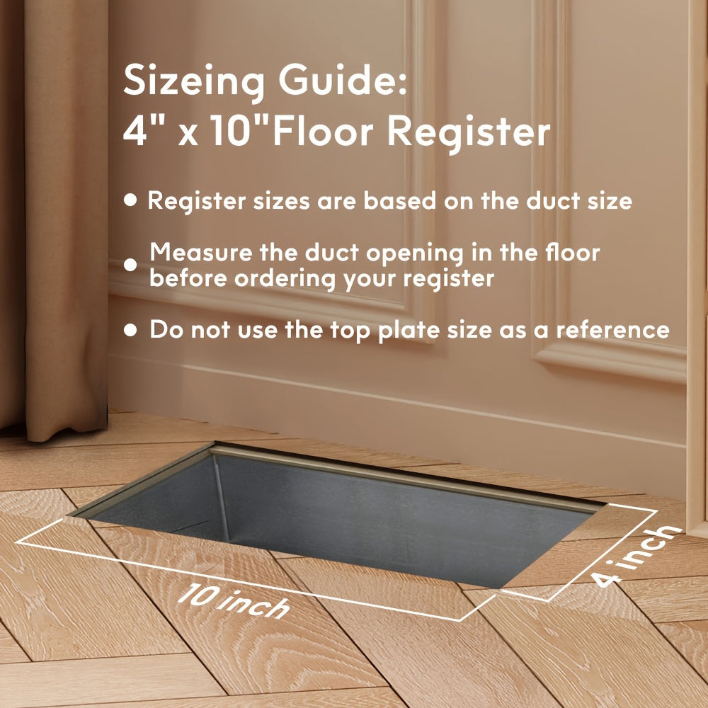 6pcs 10 X 25 Floor Vent Covers Heavy Duty Walkable Floor Registers