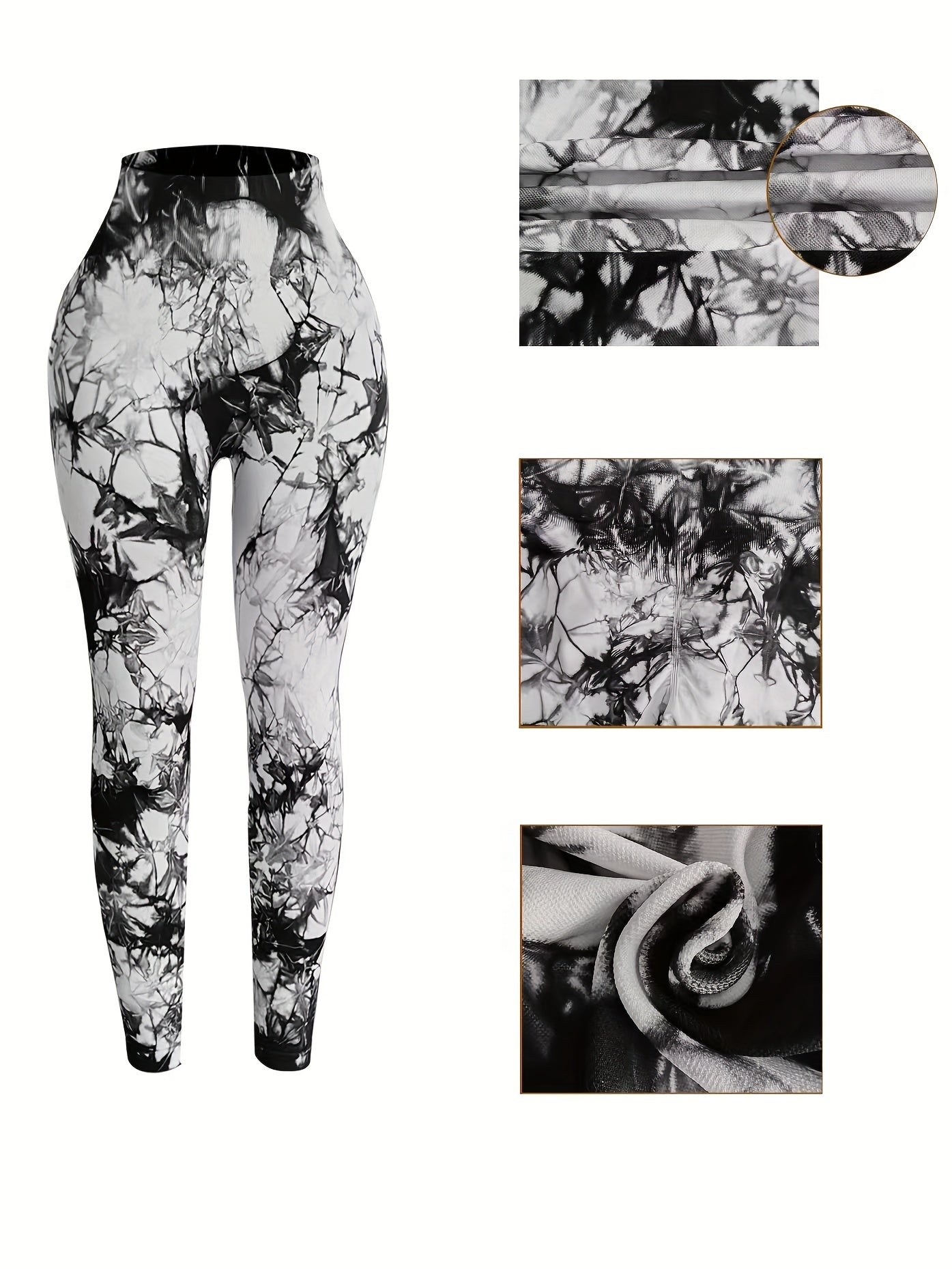 Tie Dye High Waist Yoga Leggings for Women