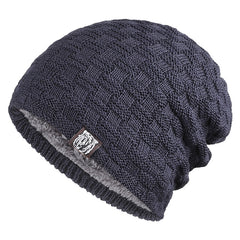 Men's Padded Knitted Cap for Winter