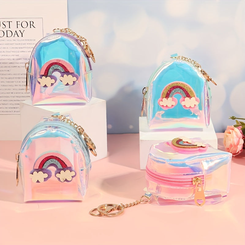 Waterproof Rainbow Laser Coin Purse for Girls