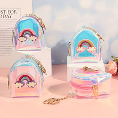 Waterproof Rainbow Laser Coin Purse for Girls