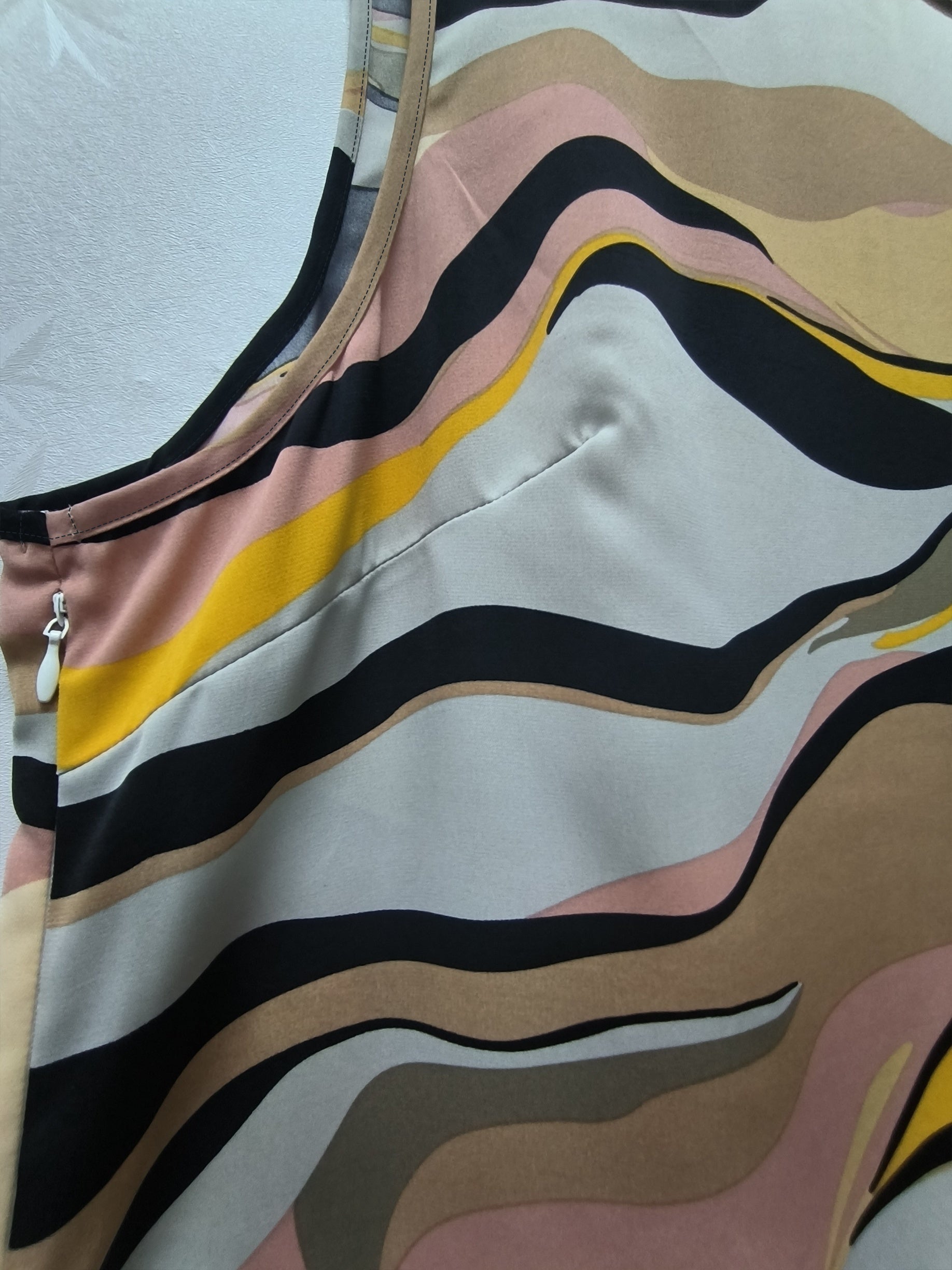Women's Plus Print Round Neck Tank Dress