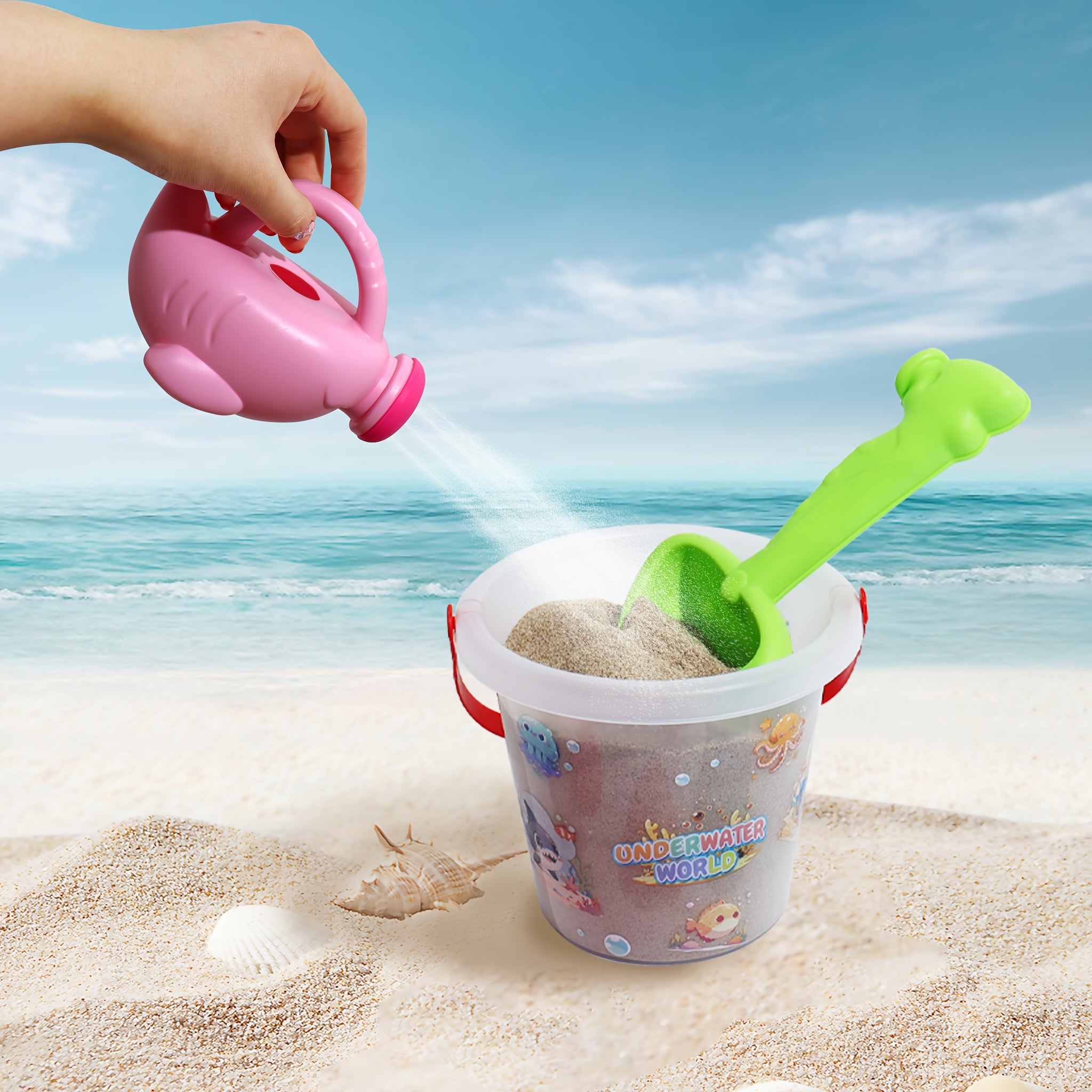 Beach Bucket Cartoon Sand Model Play Sand Toys