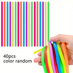 Mini Elastic Noodle Toy Mix Color Sensory Rope Halloween & Christmas Gift