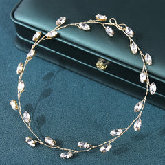 Bridal Wedding Crystals Long Hair Vine Headpiece
