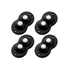 4pcs Self Adhesive Swivel Caster Wheels Stainless Steel Mini Casters