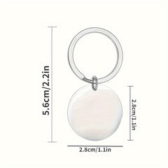 Inspirational Stainless Steel Keychain Accessory Couple Pendant