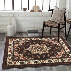 Vintage Boho Area Rug Oriental Traditional Non Skid Indoor Carpet