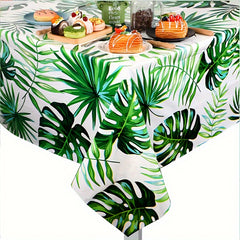 Hawaiian Palm Leaf Tablecloth Disposable Tropical Tablecloth for Jungle Party