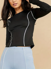 Women's Quick Dry Cycling Jersey Long Sleeve Sports Top