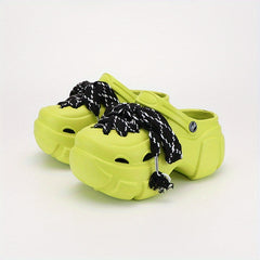 Women's Strappy Platform Clogs Chunky Heeled Sandals