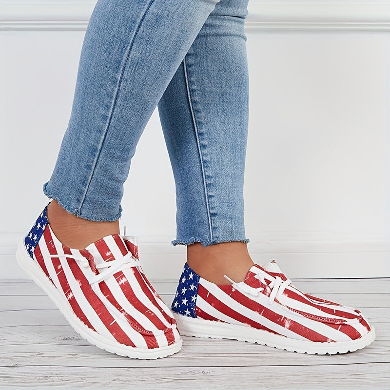 Women's Star Spangled Canvas Sports Shoes