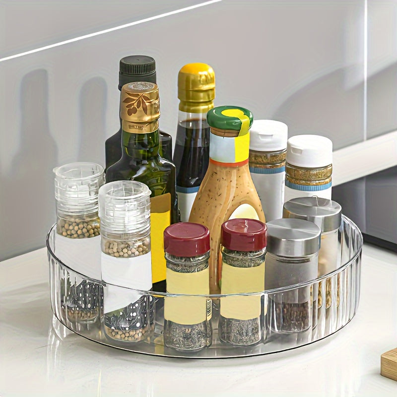 Rotating Spice Rack Organizer Turntables Kitchen Desktop Storage