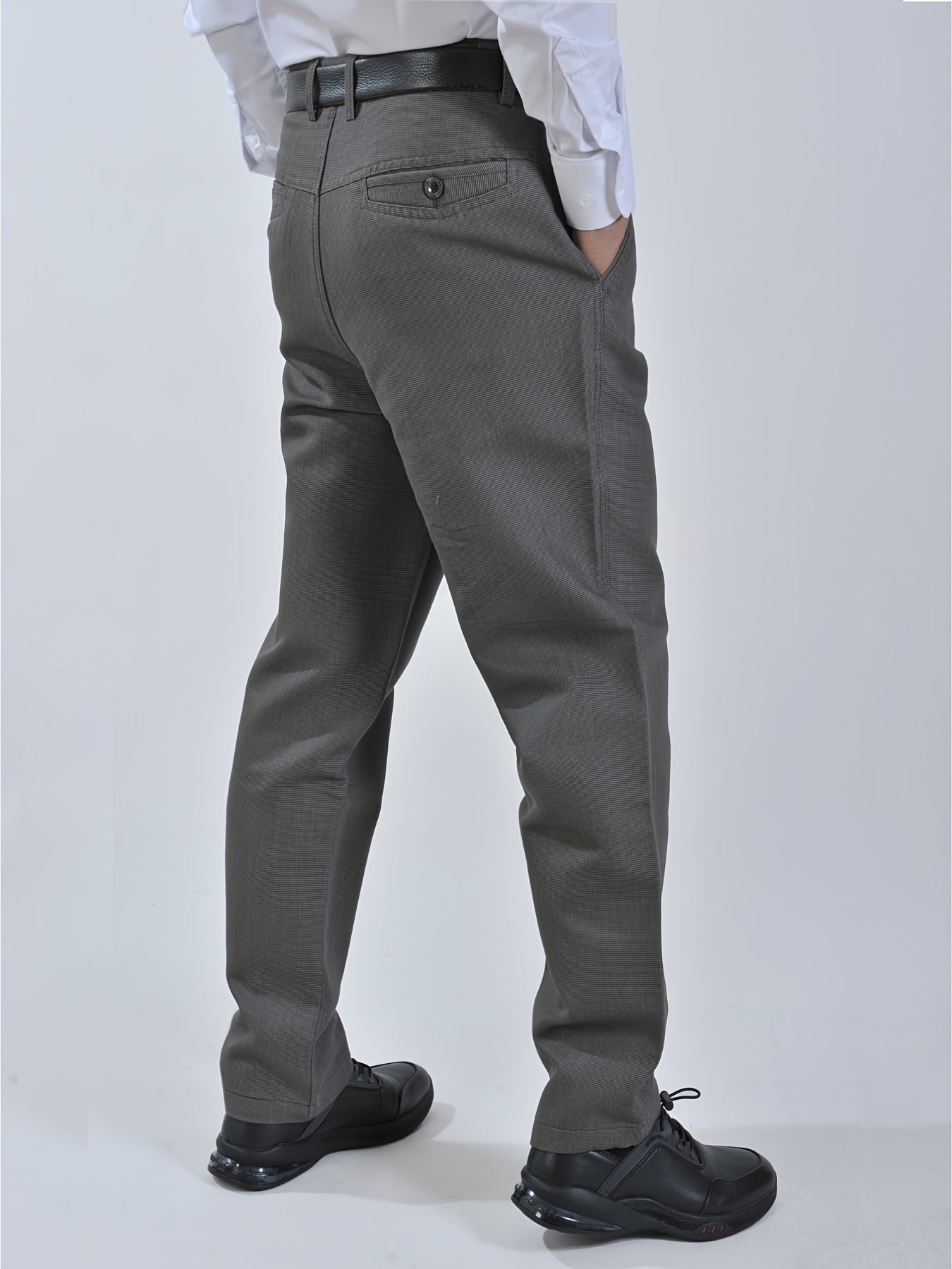 Men's Loose Straight Suit Pants Casual Business Formal Wear