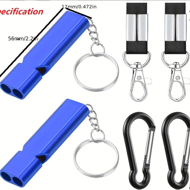 Emergency Whistle with Carabiner and Lanyard