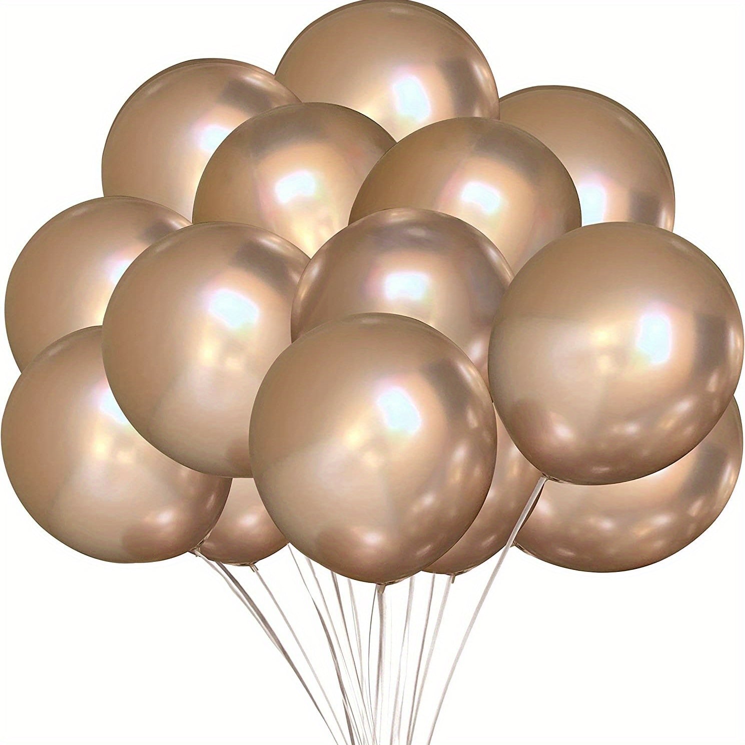 50pcs 30 48 Cm Metal Balloons Colorful Decoration with Pump