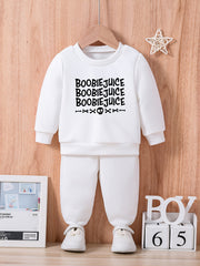 Baby BOOBIE JUICE Outfit Long Sleeve Sweatshirt Trousers Set