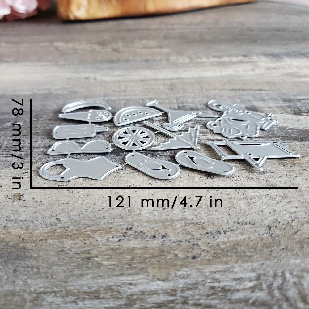 1pc Summer Item Series Metal Cutting Dies Stencils for DIY Scrapbooking