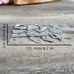 1pc Summer Item Series Metal Cutting Dies Stencils for DIY Scrapbooking