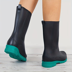 Women's Waterproof Rubber Rain Boots Comfortable Non-slip Shoes