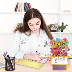 Happy Birthday Pop Up Card For Women Men Funny Bday Gift For Students