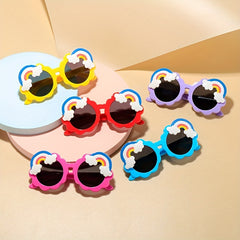 Rainbow Round Sunglasses for Street Photography Party