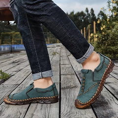 Men's Slip On Lace Loafers No Tie Assorted Colors Casual Walking Shoes