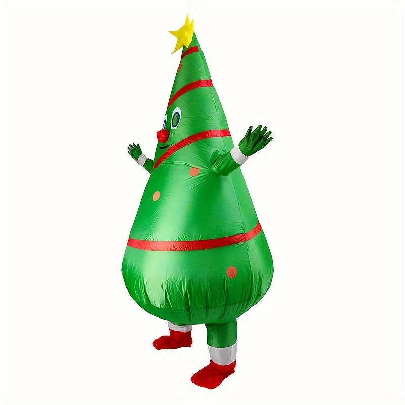 Christmas Cartoon Santa Inflatable Costume Halloween Party Dress Up