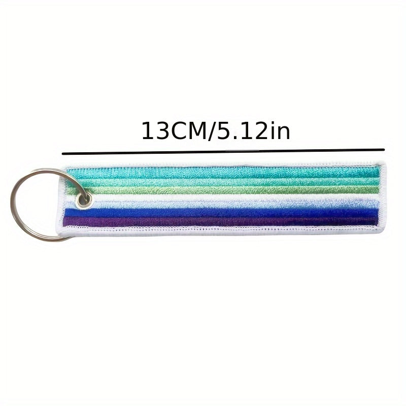 Pride Month Embroidered Keyring LGBT Key Tag