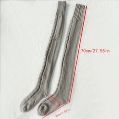 Knitted Thigh High Socks Women's Stockings & Hosiery