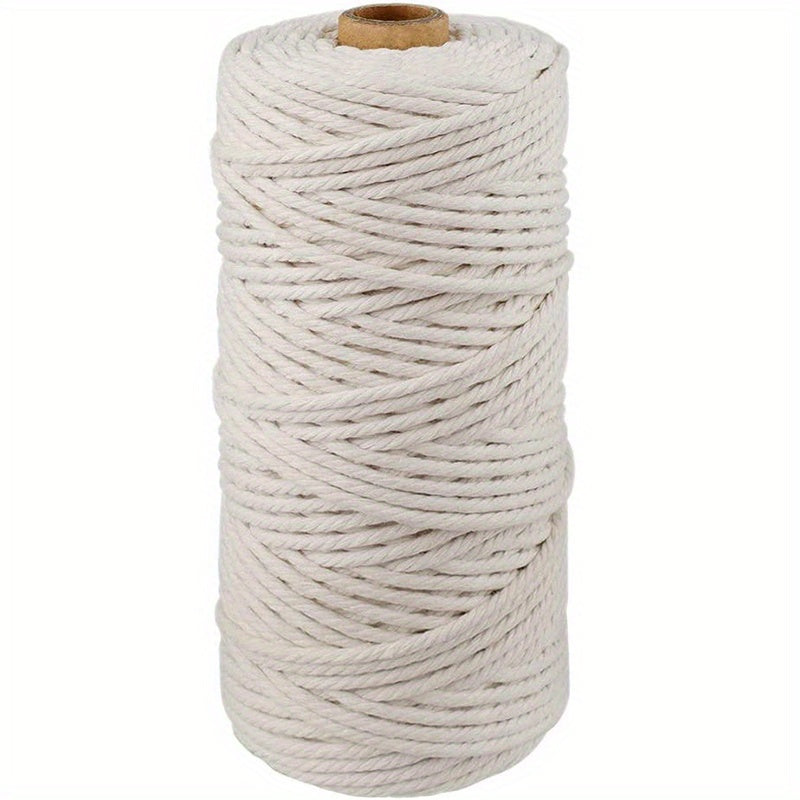 3mm Braided Rope 109 Yards Cotton Fringe Thread Craft Hemp Rope