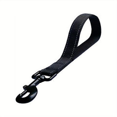 Short Nylon Dog Leash 30-48 cm Reflective Threads for Large and Medium Dogs