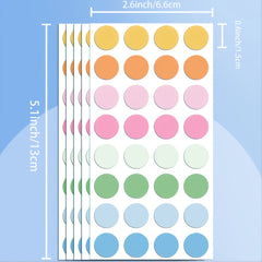 160pcs Colorful Round Dot Label Sticker