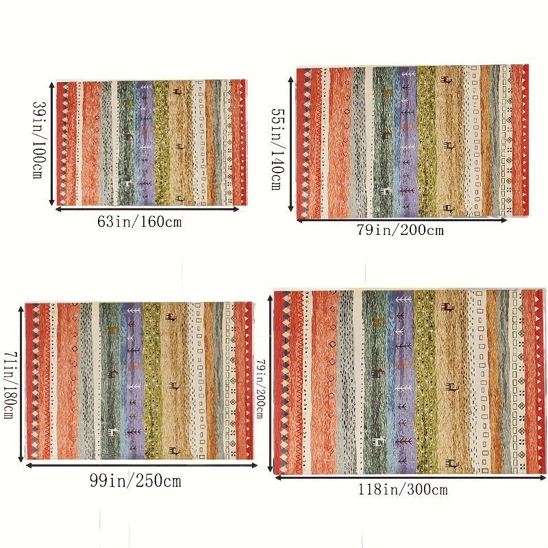 Nordic Moroccan Ethnic Style Carpet Mat Living Room Sofa Coffee Floor Mat