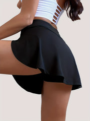Women's Anti Runout Short Skirt Loose Running Shorts