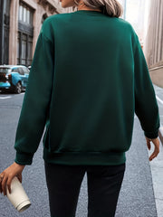 Casual Crew Neck Sweatshirt for Women