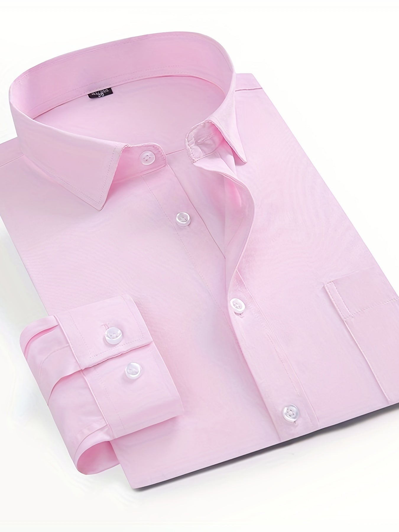 Men's Long-sleeved Solid Business Shirt Spring Autumn