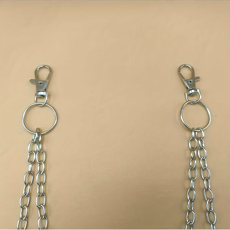 Retro Pentagram Multilayer Pants Chain Men's Waist Chain Y2K Jewelry